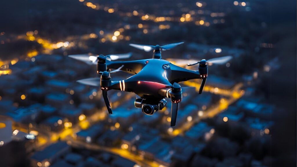 Range of Vision for Drones at Night